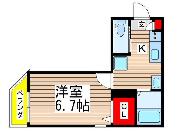 新検見川レジデンスの物件間取画像